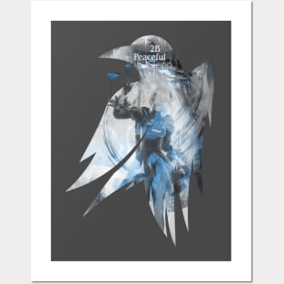 Raven's cloak 2B peaceful sleep Posters and Art